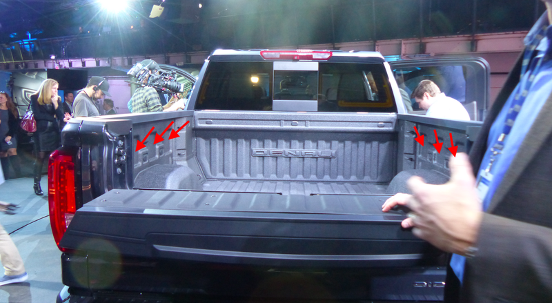 Illustration for article titled Here's Exactly How The 2019 GMC Sierra's Six-Way Tailgate Works